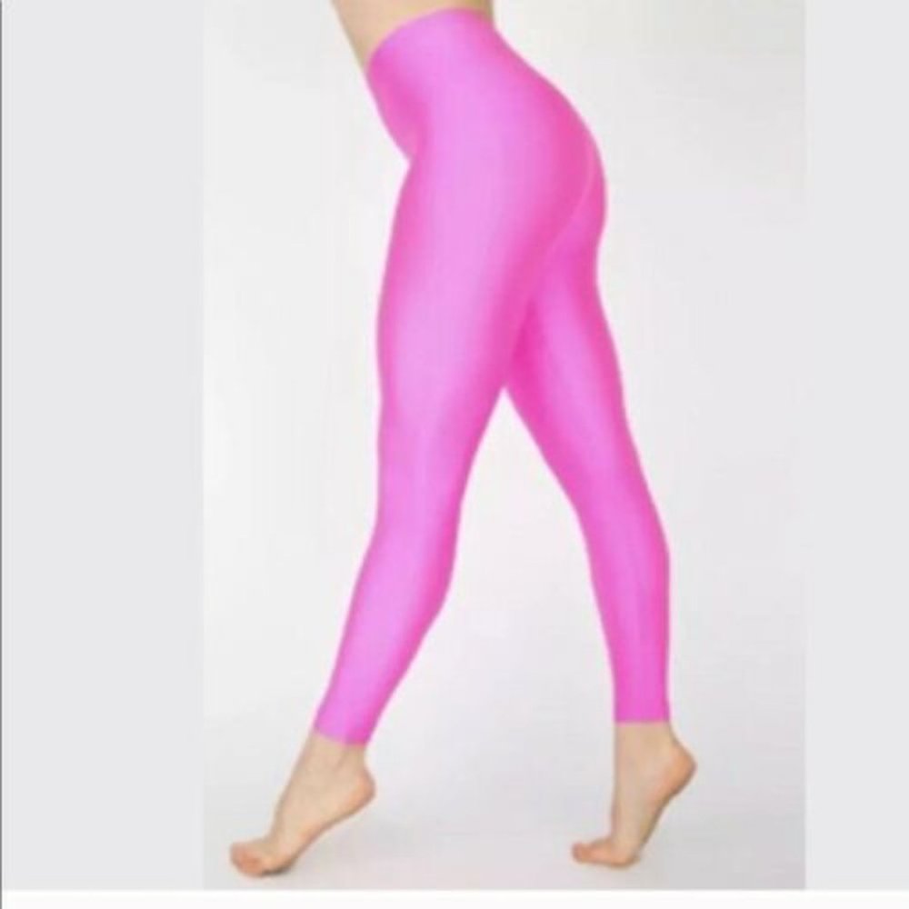 Vintage American Apparel Pink high rise leggings L